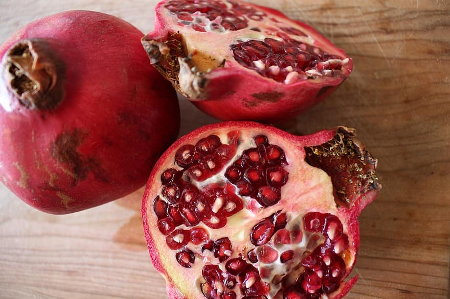 Pomegranates, Fruits, Food, Fresh, Healthy, Ripe, Organic, Sweet, Produce