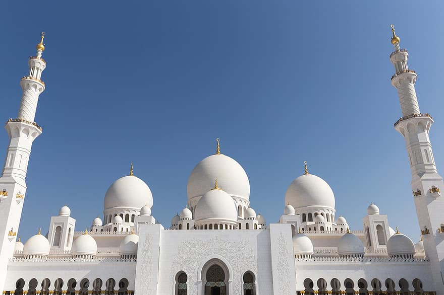 シェイクザイードグランドモスク、モスク、アラビア建築、宗教、アブダビ