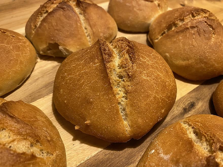 pão, pão artesanal, sourdough, pão de fermento, crosta, duro, recém assado, assados, massa, carboidratos, comestível