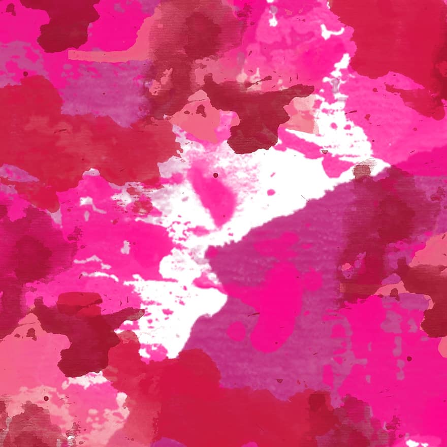 수채화, 조직, 배경, 튀김, 페인트, 미술, 빨간, 분홍색 배경, 핑크 아트, 핑크 질감, 핑크 페인팅