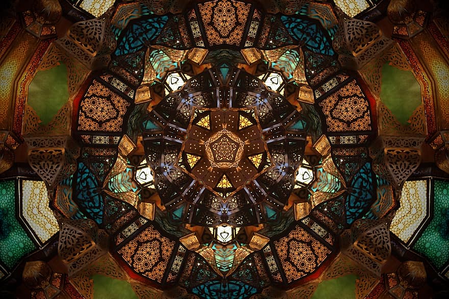 Mandala, ornament, tapet, fundal, model, decorativ, simetric, textură, decor, arhitectură, în interior