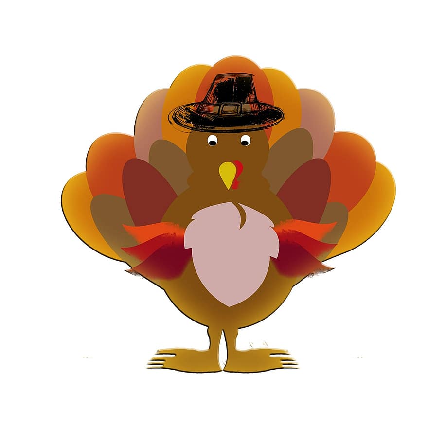Turkey, Thanksgiving, Cartoon, Celebration, Fall, Nature, Autumn, Holiday