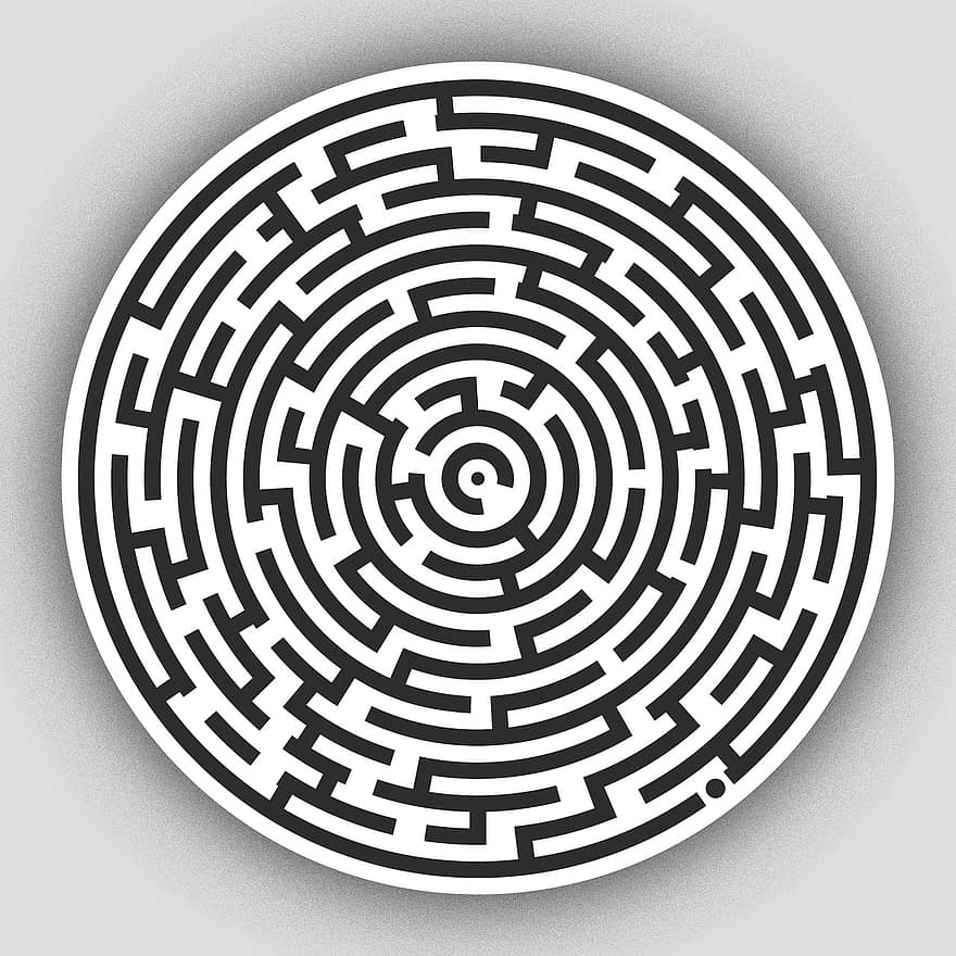 Labirinto, enigma, questionário, labirinto