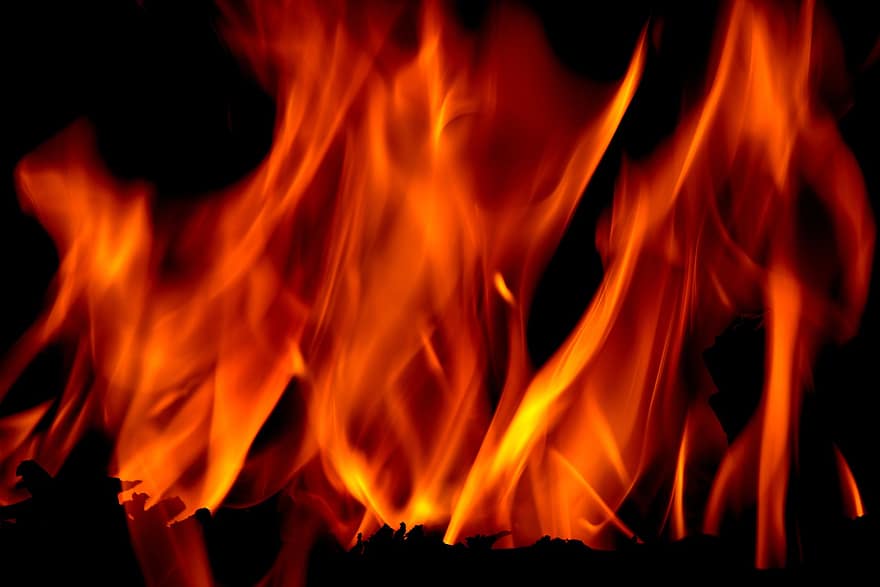 चिमनी, आग, आग की लपटों, गरम, गर्मजोशी, ज्योति, प्राकृतिक घटना, तपिश, तापमान, जलता हुआ, होलिका