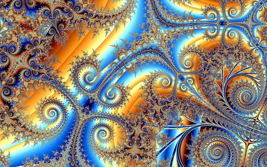 fractal, santrauka, modelį, baisus, išgalvotas, menas, spirale, fractal art, modernus menas, meninis, spalvinga
