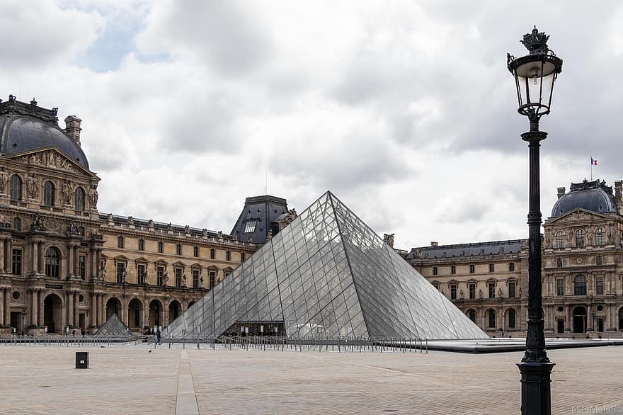 Лувъра, пътуване, туризъм, Париж, архитектура, паметник, исторически, град