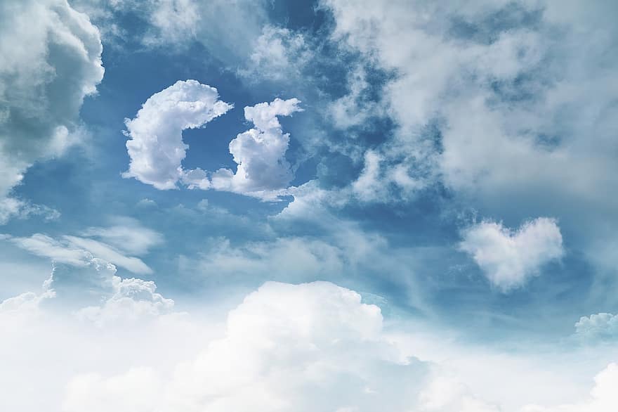pilviä, taivas, ilmapiiri, kumpupilvi, pilvinen, cloudscape