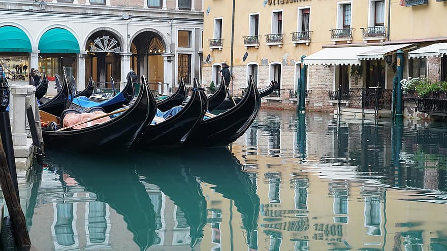 Венеция, Европа, лодки, путешествовать
