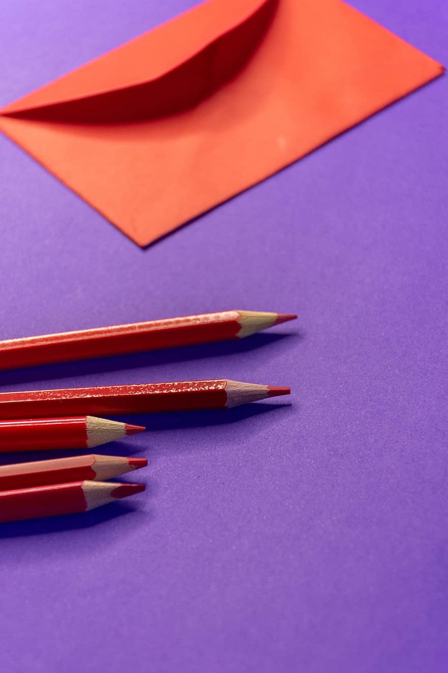ołówki, różowy, fioletowy, szkoła, Edukacja, kolor, kolorowy, rysować, projekt, rysunek, ostry