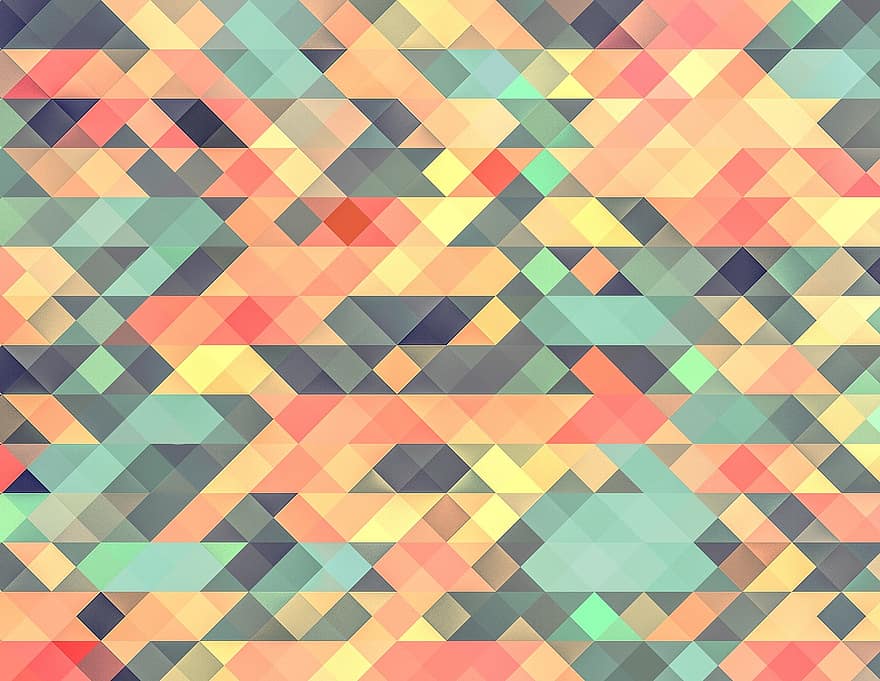 Textur, Pixel, Fliese, Hintergrund, geometrisch, Mosaik-, abstrakt, Farbe, Quadrate