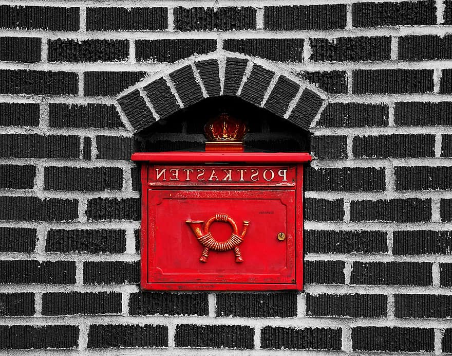 caixa postal, tijolo