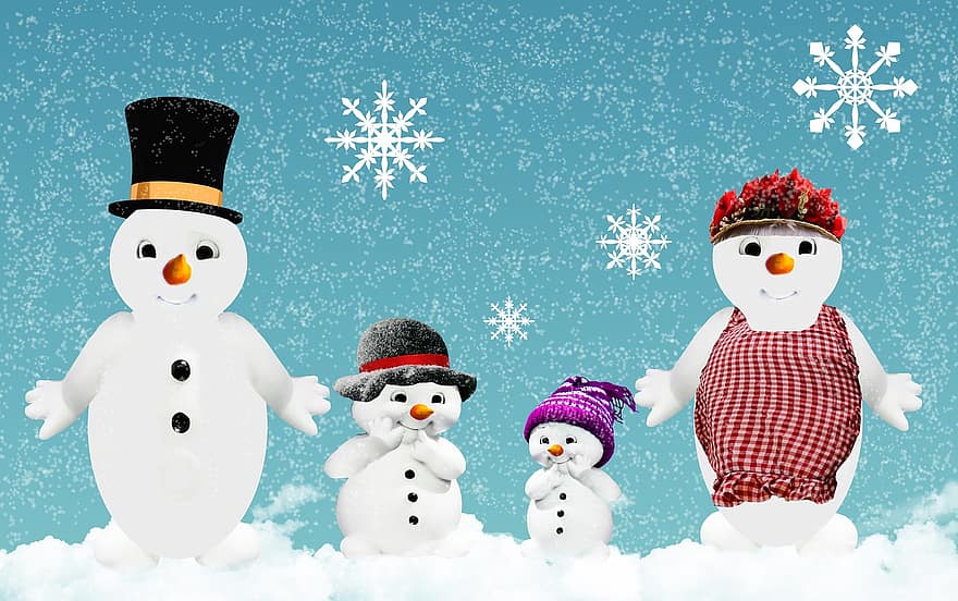 зима, Снеговик, фигура, рождество, деко, смешной, украшение, лицо, шапка, нос, кнопки