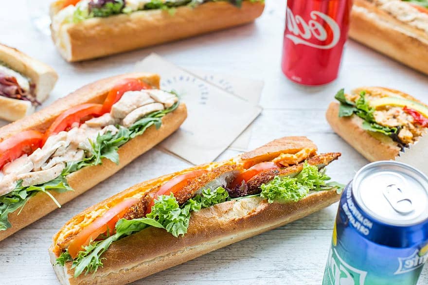 bánh mì sandwich, bánh mỳ, món ăn, bữa ăn, snack, bữa ăn sáng, Bữa trưa, bữa tối, rau, cà chua, rau diếp