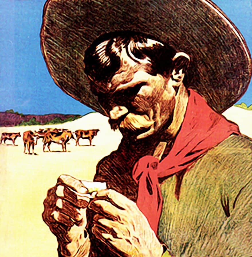 kaubojus, Meksika, sombrero, Vakarų, laukiniai, į vakarus, texas, Laukiniai vakarai, derliaus, kaubojus fone, senas vakaras