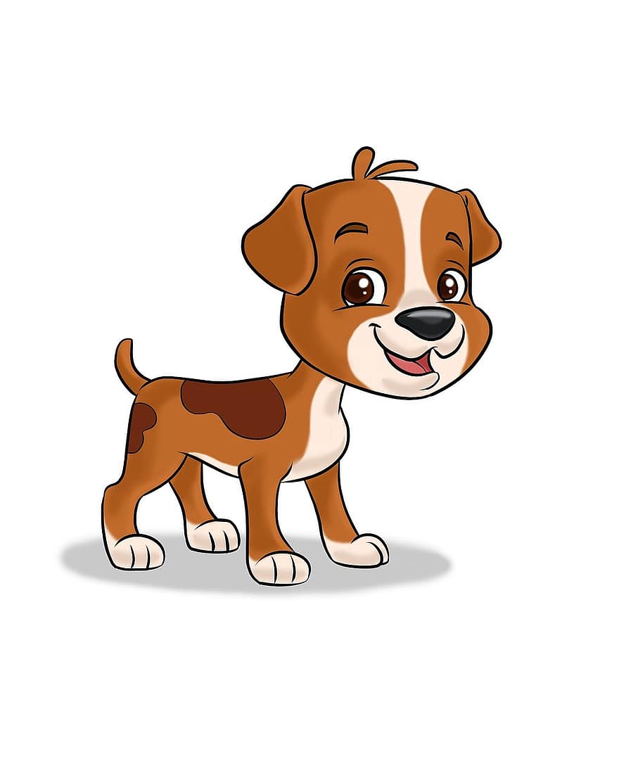 куче карикатура, илюстрация на куче, детско куче, Проста илюстрация на куче, Чаша за илюстрация на куче, Gif с илюстрация на куче