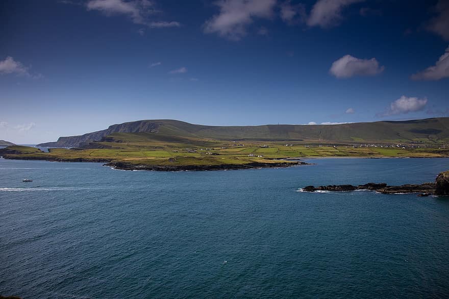 camino atlántico salvaje, Ruta turística, Irlanda, línea costera, paisaje, naturaleza, Oceano, mar