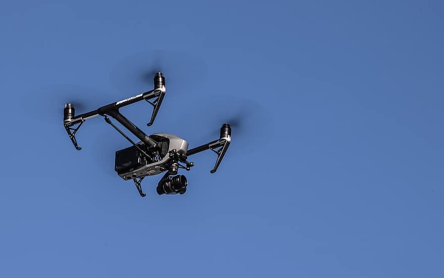 drone, caméra, inspection, équipement