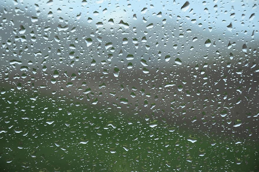 hujan, jendela, basah, Latar Belakang, penurunan, latar belakang, titisan hujan, merapatkan, kaca, cuaca, abstrak