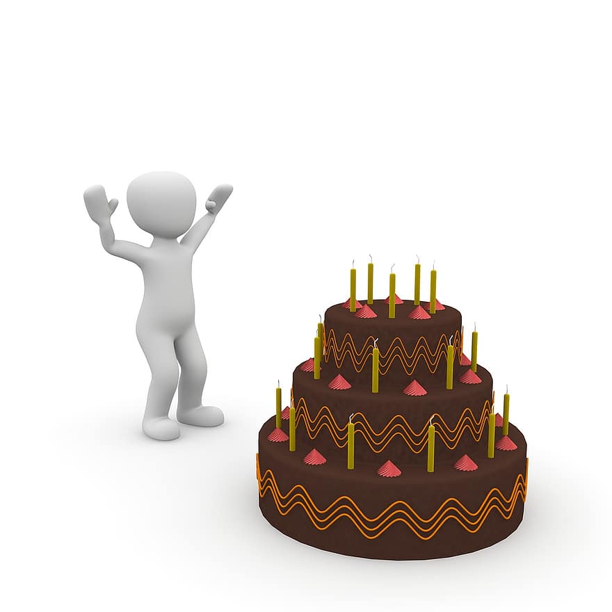 केक, आश्चर्य, जन्मदिन, उत्सव