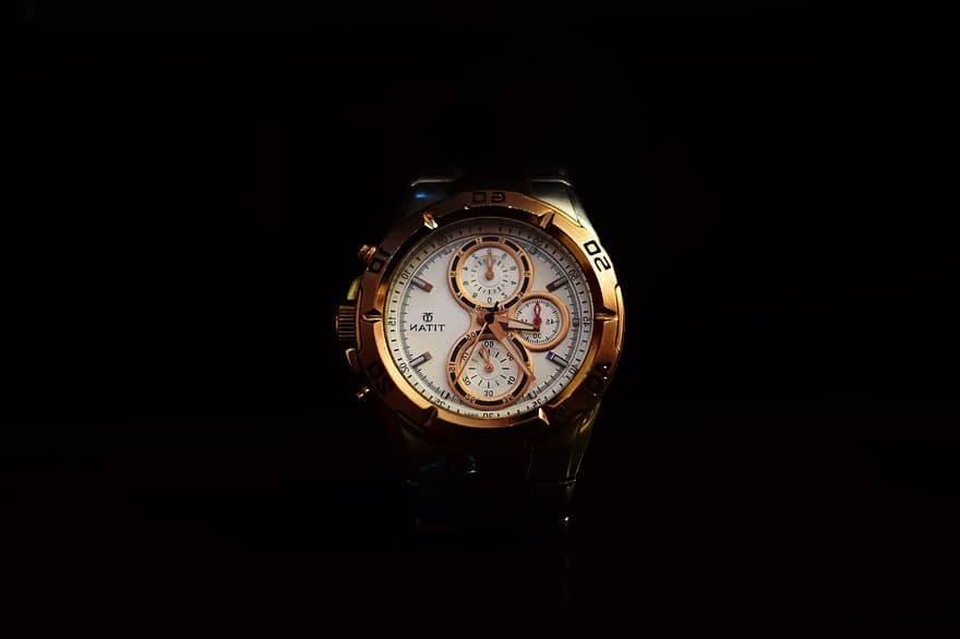 veure, temps, mecànic, rellotge de polsera, accessori, rellotge, Rellotge Titan, vintage, hores, moda, joieria