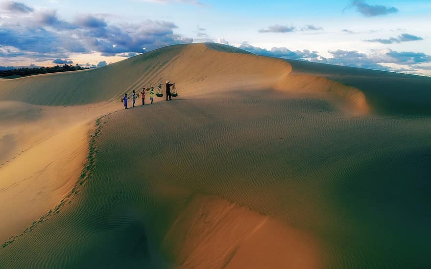 пустинен, дюна, пясък, пътуване