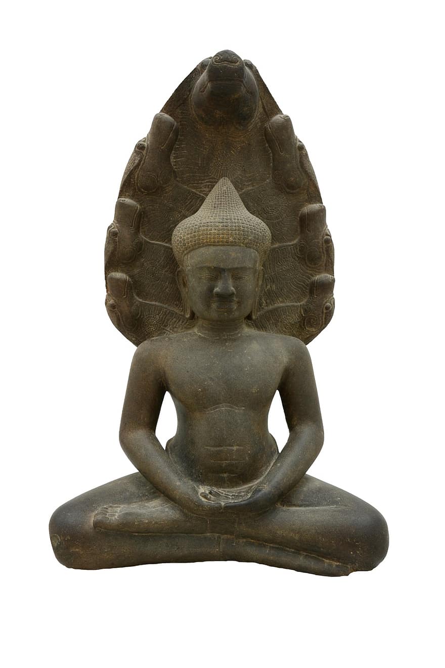 Статуя на лотос, религия, артифакт, античност, будизъм, статуя, скулптура, култури, духовност, изолиран, медитират