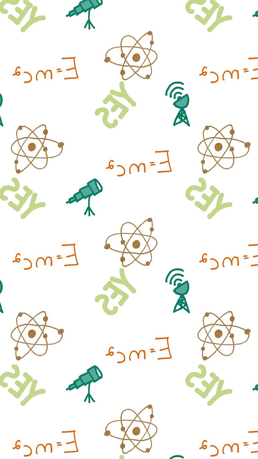 Knowledge, Data, Science Doodles, Yes, Atom, Nuclear, Electron, Physics, Particles, Telescope, Transmission Tower