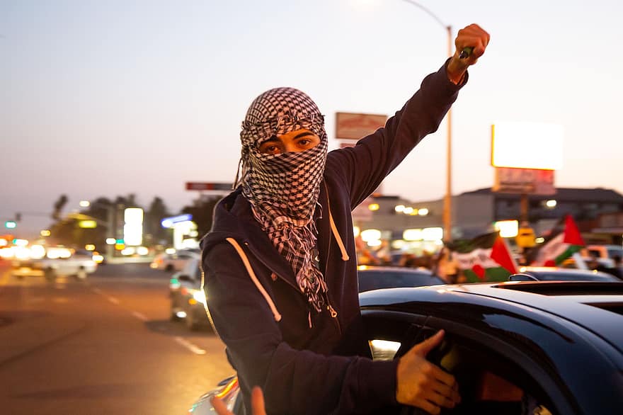 Palestiina, protesti, Jerusalem, Anaheim, arabi, palestiinalainen