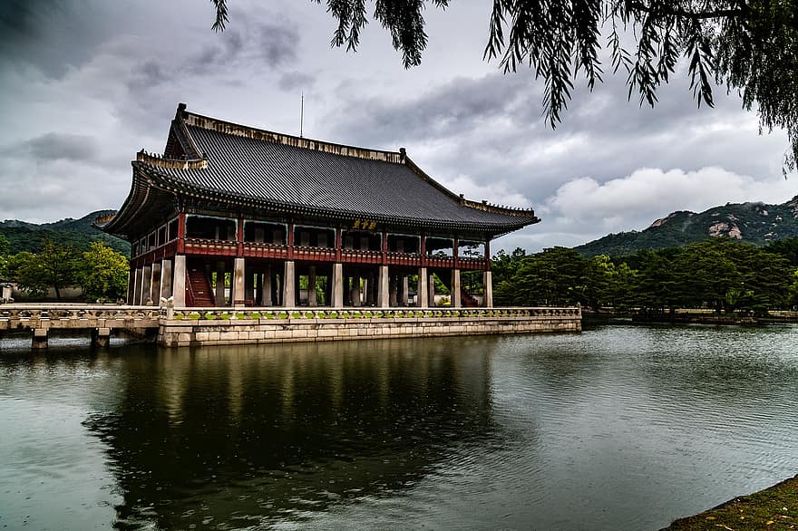 tempel, Korea, turisme, arkitektur