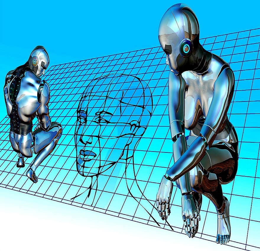 robotar, cyborgs, digital, teknologi, framtida, maskin, robot, dator, vetenskap, intelligens, mekanisk