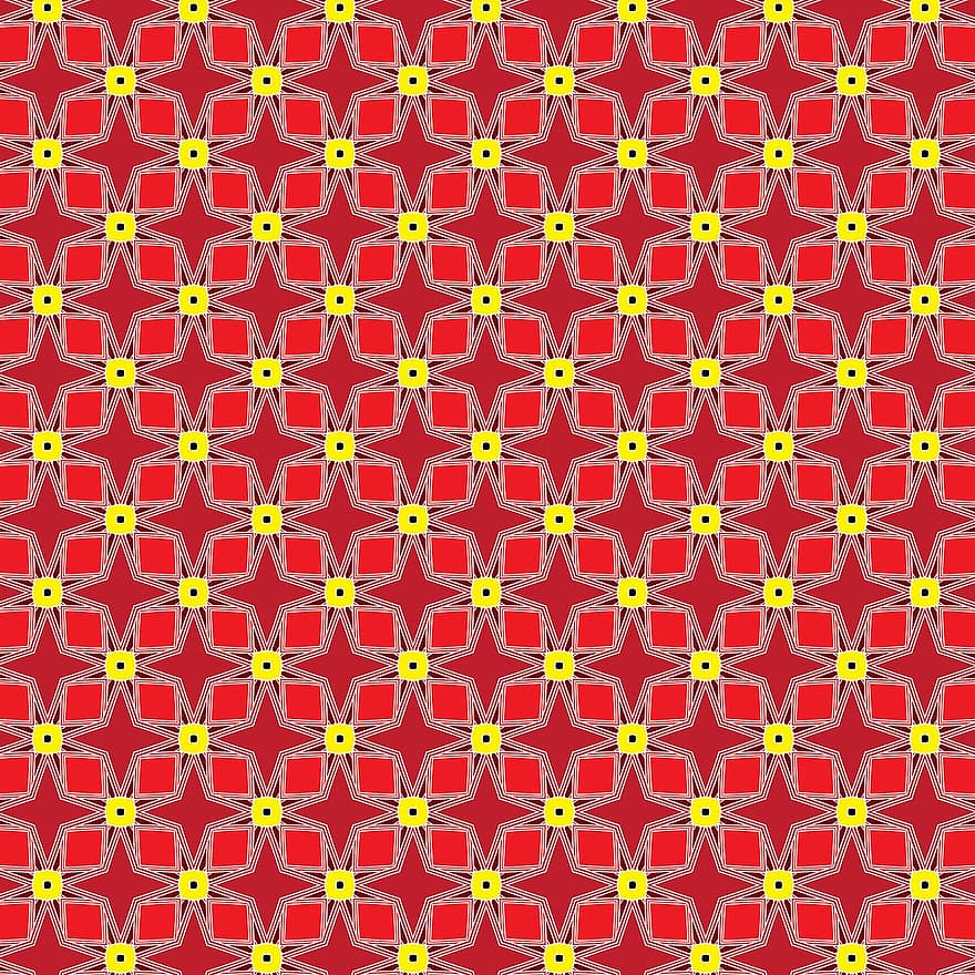 rød, gul, mønster, design, Rødt design