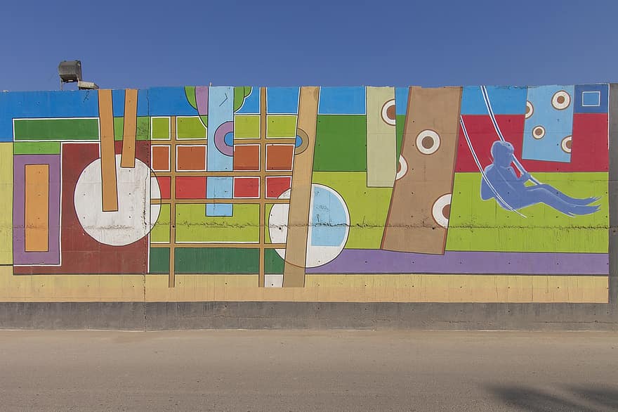 mural, pintura, pared, arte callejero, calle, urbano, ciudad, qom