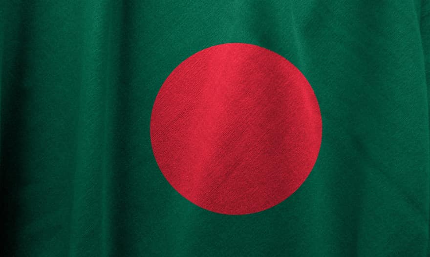 bangladesh, flagga, Land, nation, nationell, symbol, patriotisk, baner
