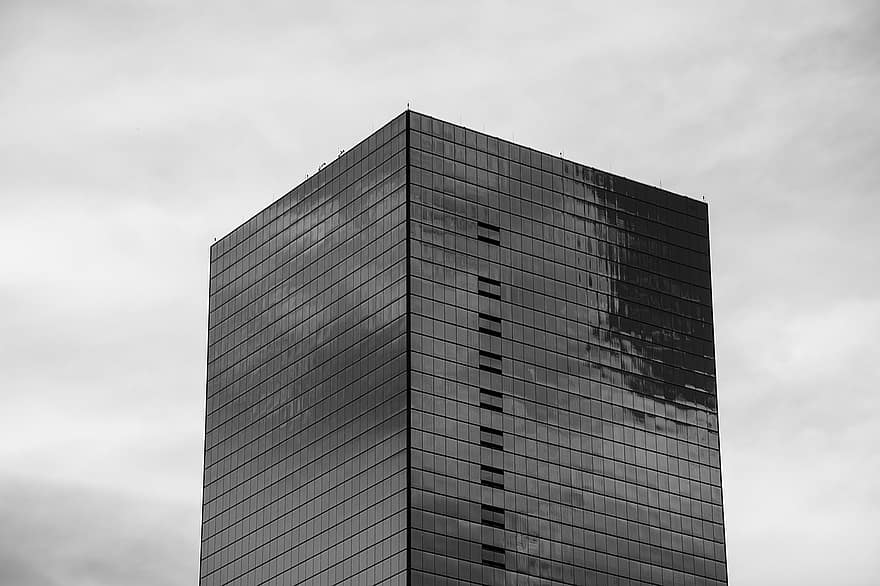 Building, Skyscraper, Glass Facade, Monochrome, Facade, Glass, Architecture, Modern, Urban, City