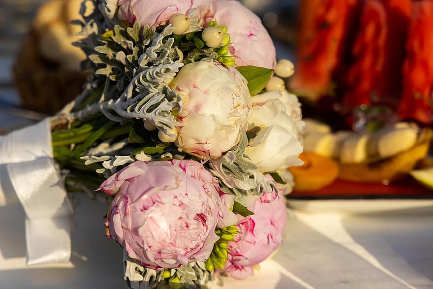 λουλούδια, μπουκέτο, νυφική ​​ανθοδέσμη, γαμήλιο μπουκέτο, ανθίζω, κομμένα άνθη, φυτό