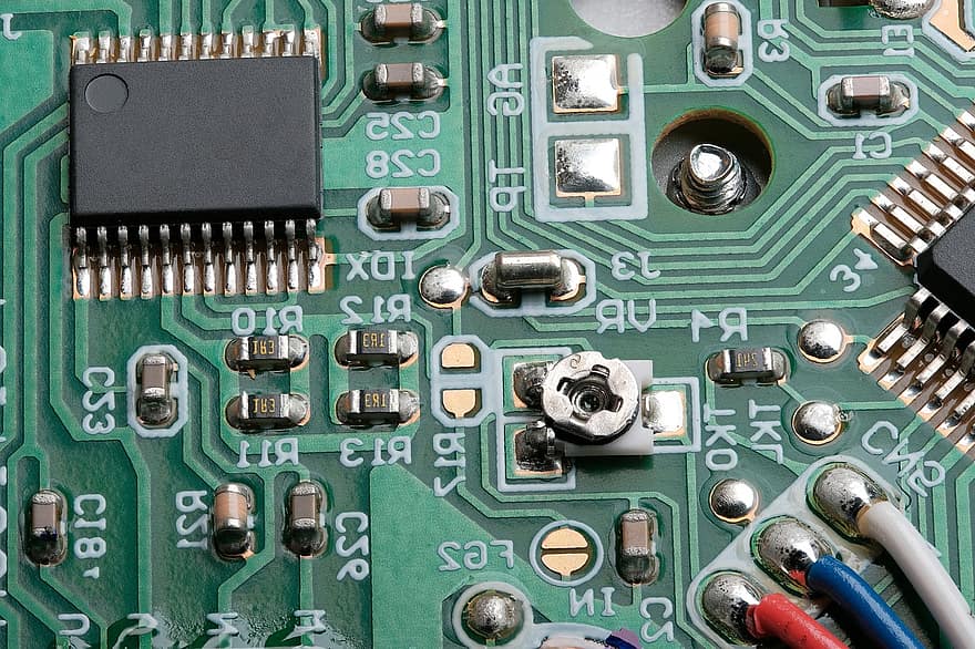 eletrônico, microprocessador, placa de circuito, hardware, o circuito, resistor, processador, elétrico, tecnologia