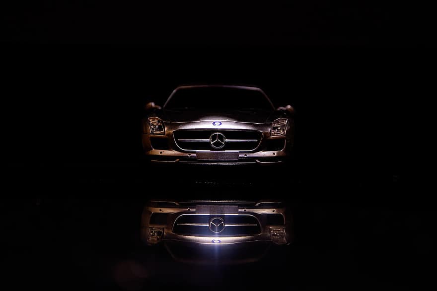 Mercedes-benz Sls Amg, bil, fordon, Mercedes-Benz, gt, Lyxkatt, skugga, fart, landfordon, transport, sportbil