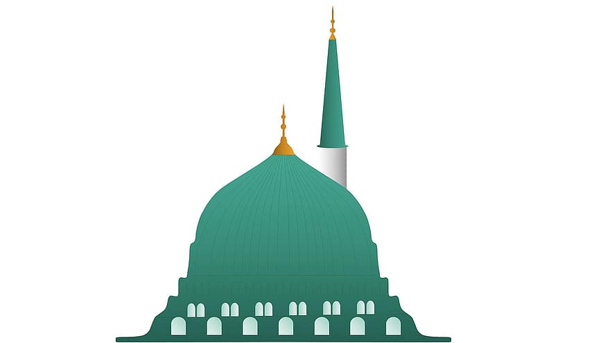 mezquita, alminar, religioso, oración, madina, medina, madinah, masjid, islam, islámico, musulmán