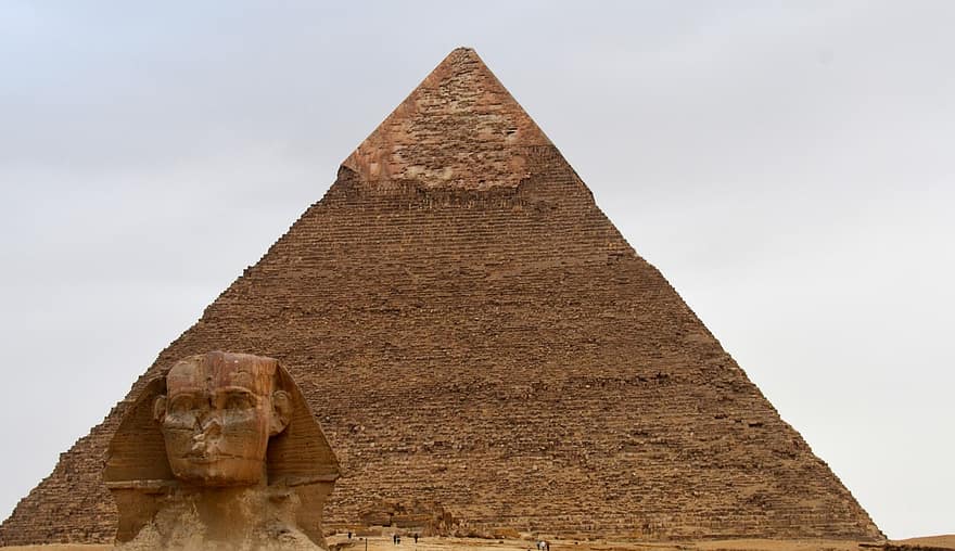 Sphinx, Pyramide, Ägypten, historisch, uralt, ägyptische Kultur, Archäologie, Pharao, berühmter Platz, Afrika, die Sphinx