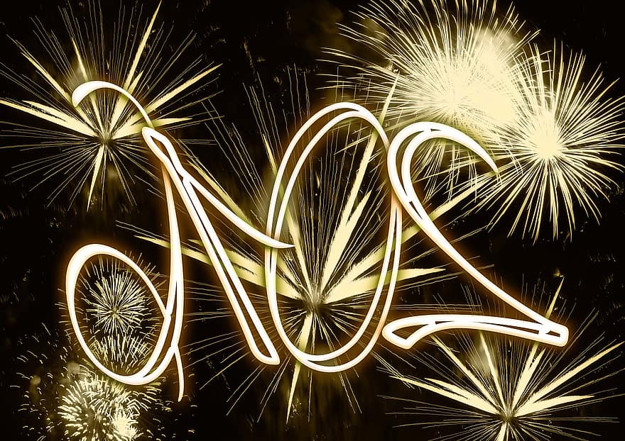 focs artificials, coet, nit, llums, explosió, sylvester, color, pluja d’espurnes, cap d'any, dia d'Any Nou, explosions