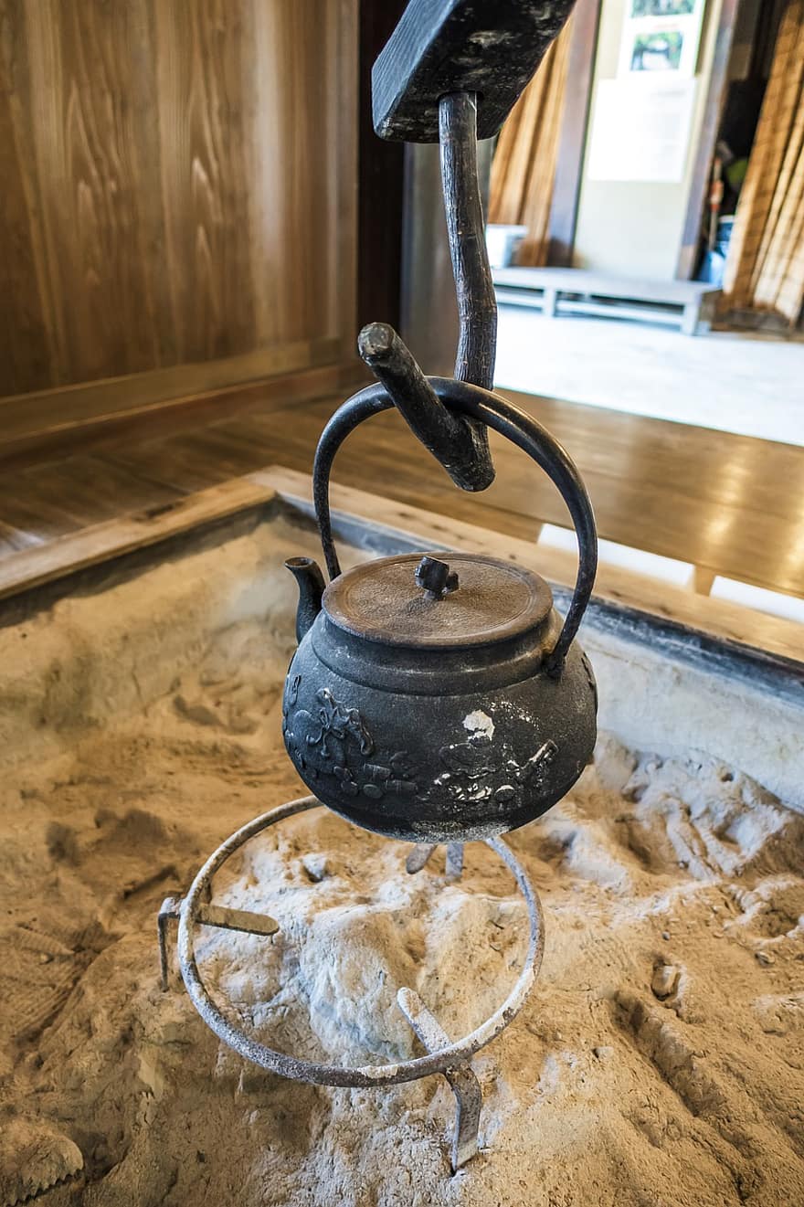 Irori, Hearth, Kettle, Ash, Traditional, Fire Pit, House, Japan, Tradition, Culture, Old