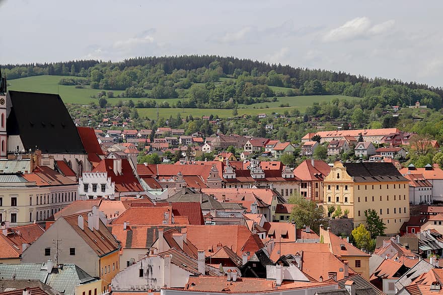 タウン、チェスキークルムロフ、ヨーロッパ、チェコ共和国