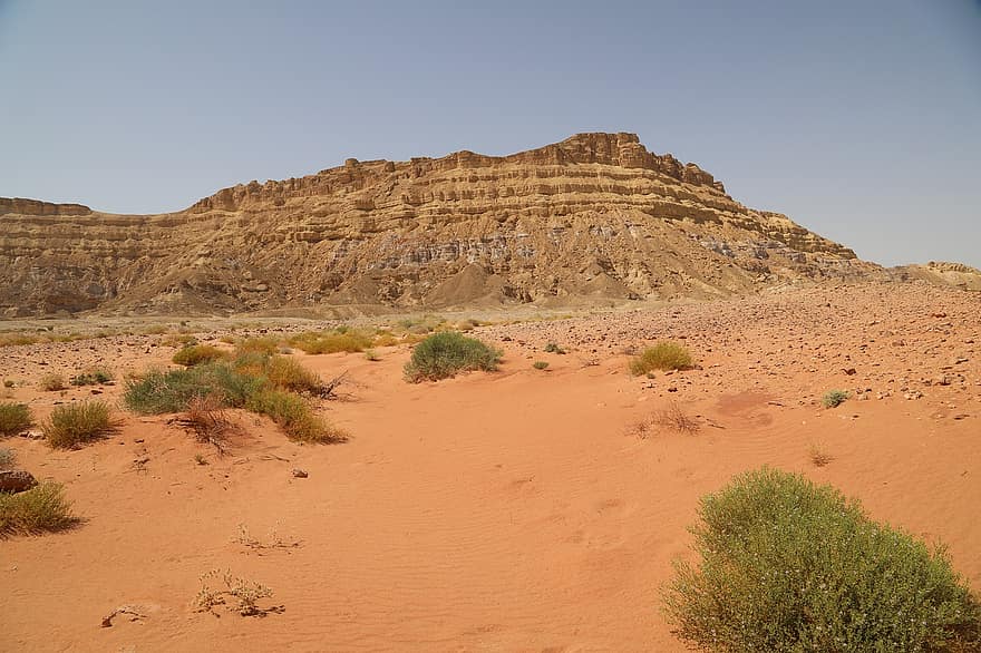 崖、砂漠、自然、風景、草、山、乾燥、ドライ