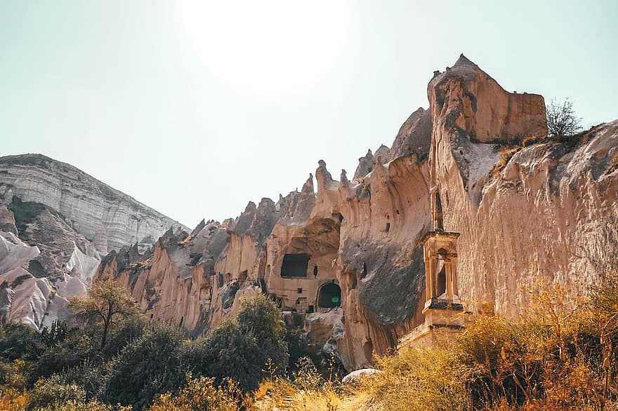 top, grot, reis, ontdekking, buitenshuis, anatolië, avontuur, toerisme, natuur, cappadocia