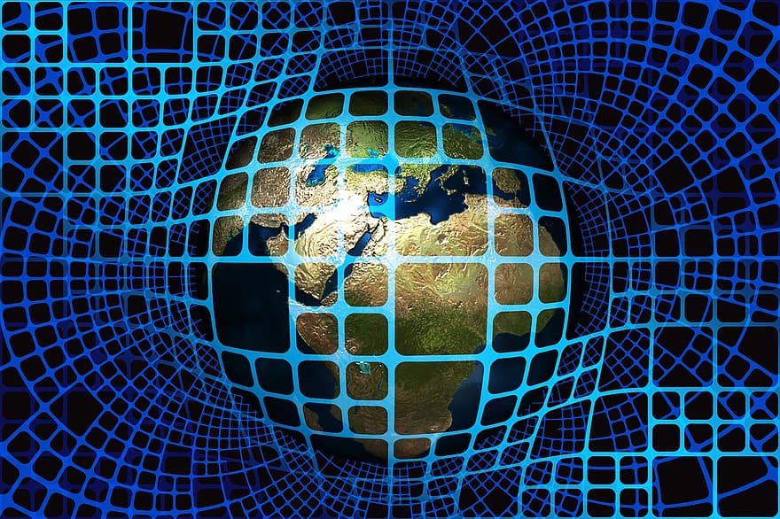 dunia, Internet, jaringan, bumi, benua, koneksi, garis, kisi, global, globalisasi, internasional