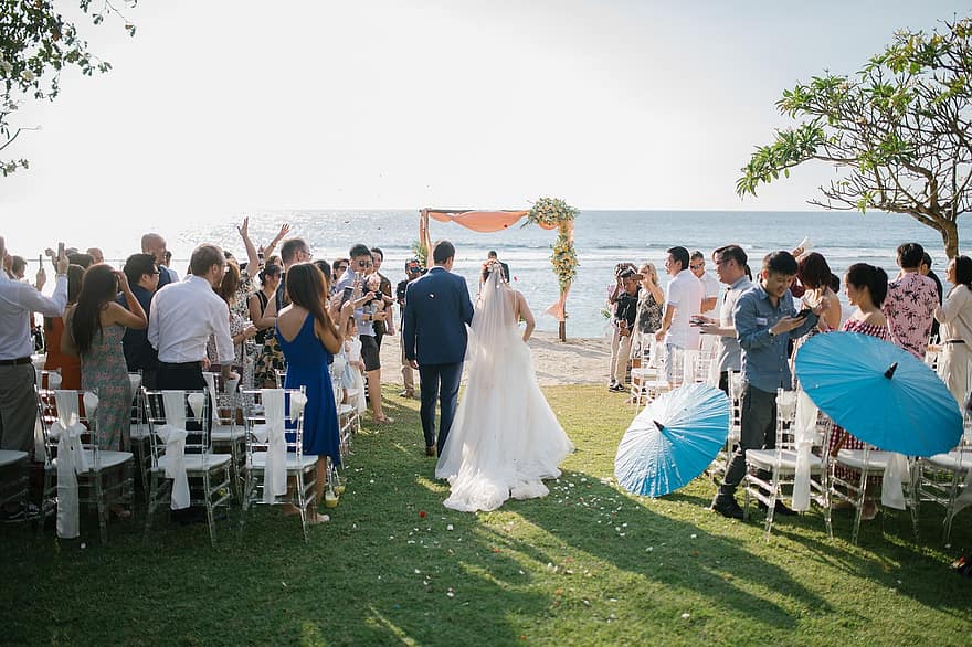 свадьба, Свадебная церемония, свадьба на пляже, брак, церемония бракосочетания, Свадебные обряды