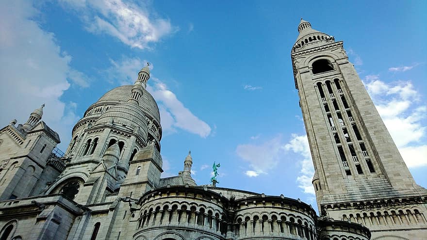 Paříž, montmartre, architektura, starověké, historický, cestovat