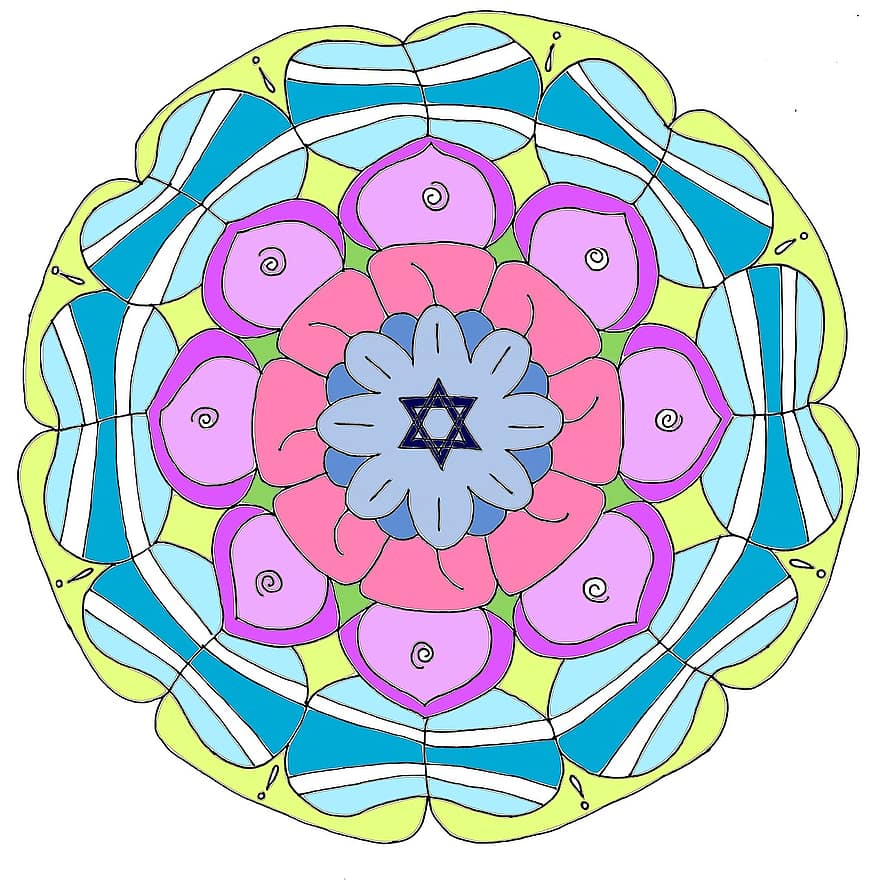 Mandala, Fahrräder, Lotus, inspirierend, künstlerisch, Meditation, ganzheitlich, Balance, Tapete, Zeichnung, Dekoration