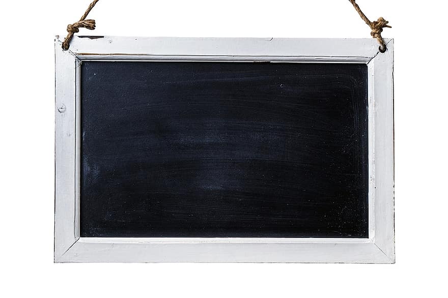 schoolbord, teken, zwart, geïsoleerd, wit, achtergrond, krijt, wijnoogst, boord, symbool, retro