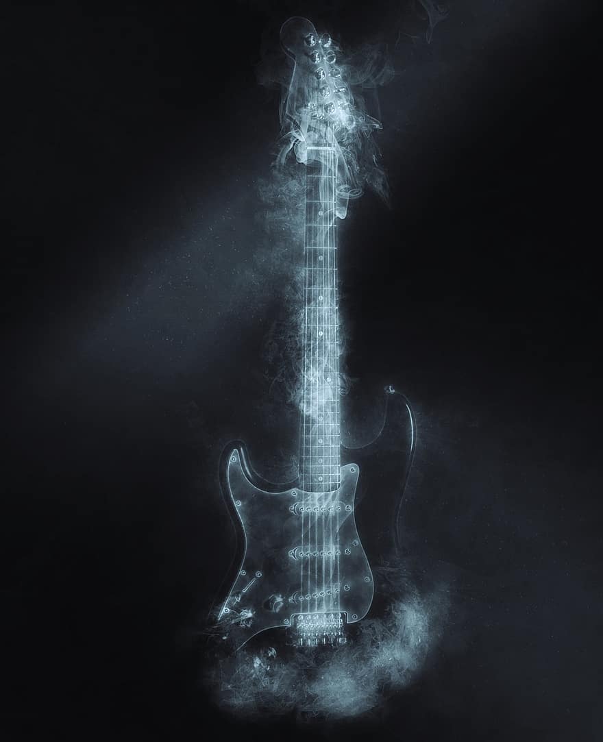 гитара, камень, Музыка, гитарист, инструмент, музыкант, музыкальный, Электрогитара, Голубая музыка, голубая гитара